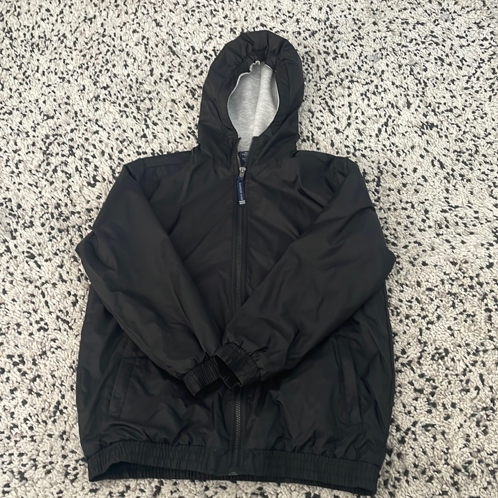 charles river rain jacket in black